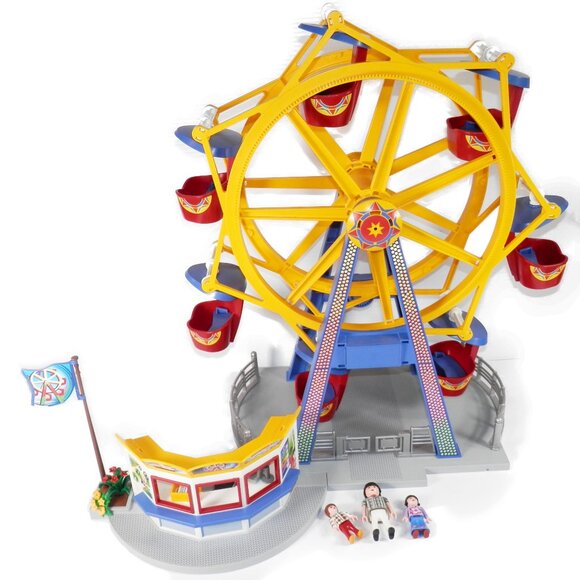 Playmobil Summer Fun Ferris Wheel Playset Working Lights 5552 Amusement Park - Picture 1 of 11